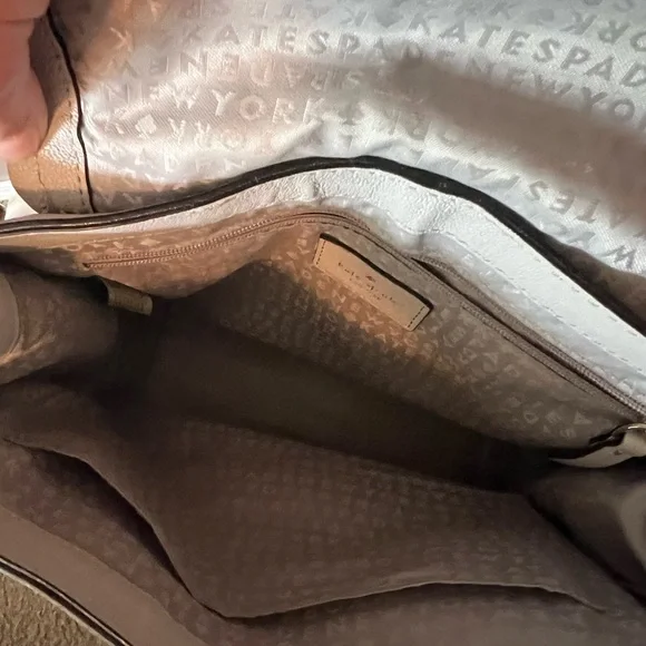 ⭐️ LOW START ⭐️ Kate Spade Gray Crossbody Bag with Flap Closure - Picture 9 of 15